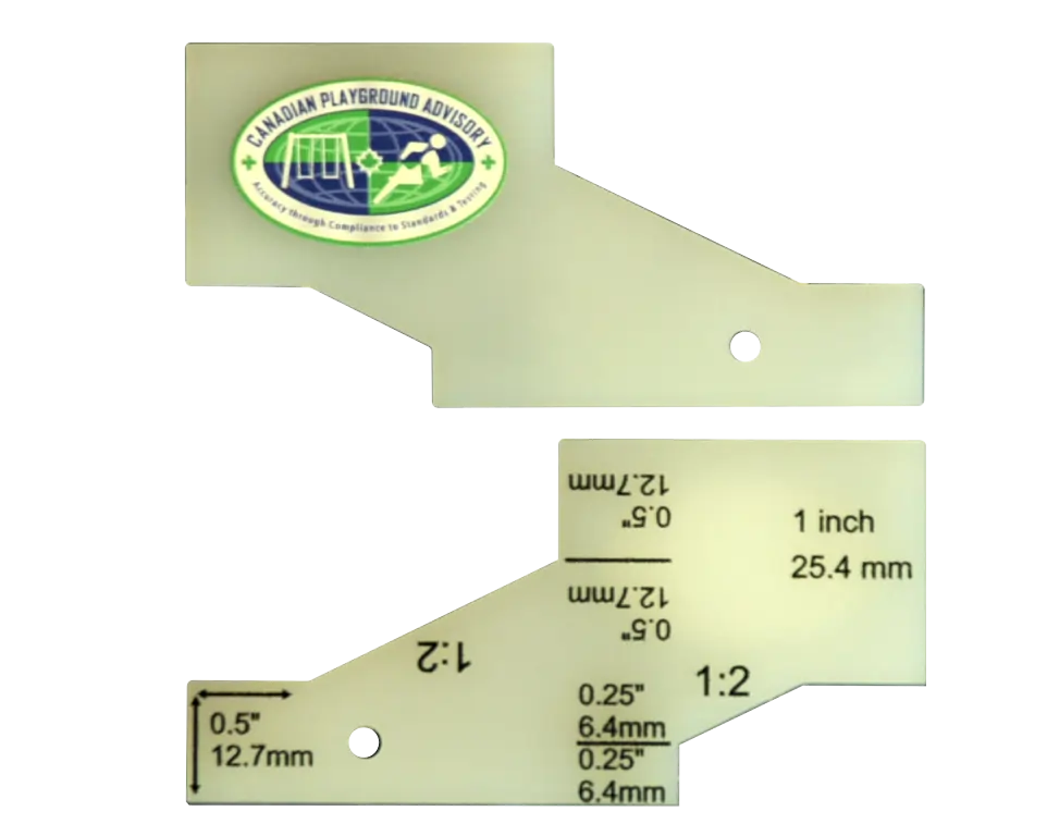 Vertical Change in Level Gauge CPA Playground, Sports Field surface depth guage devcies